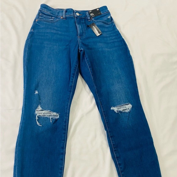 Express Denim - Express High Rise Supersoft Ripped Skinny Jeans - 6 Petite